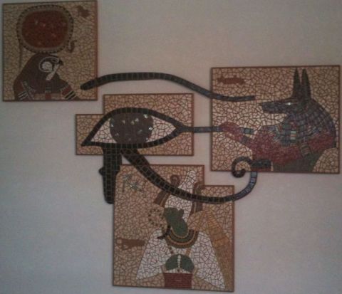 Triptyque Dieux égyptiens